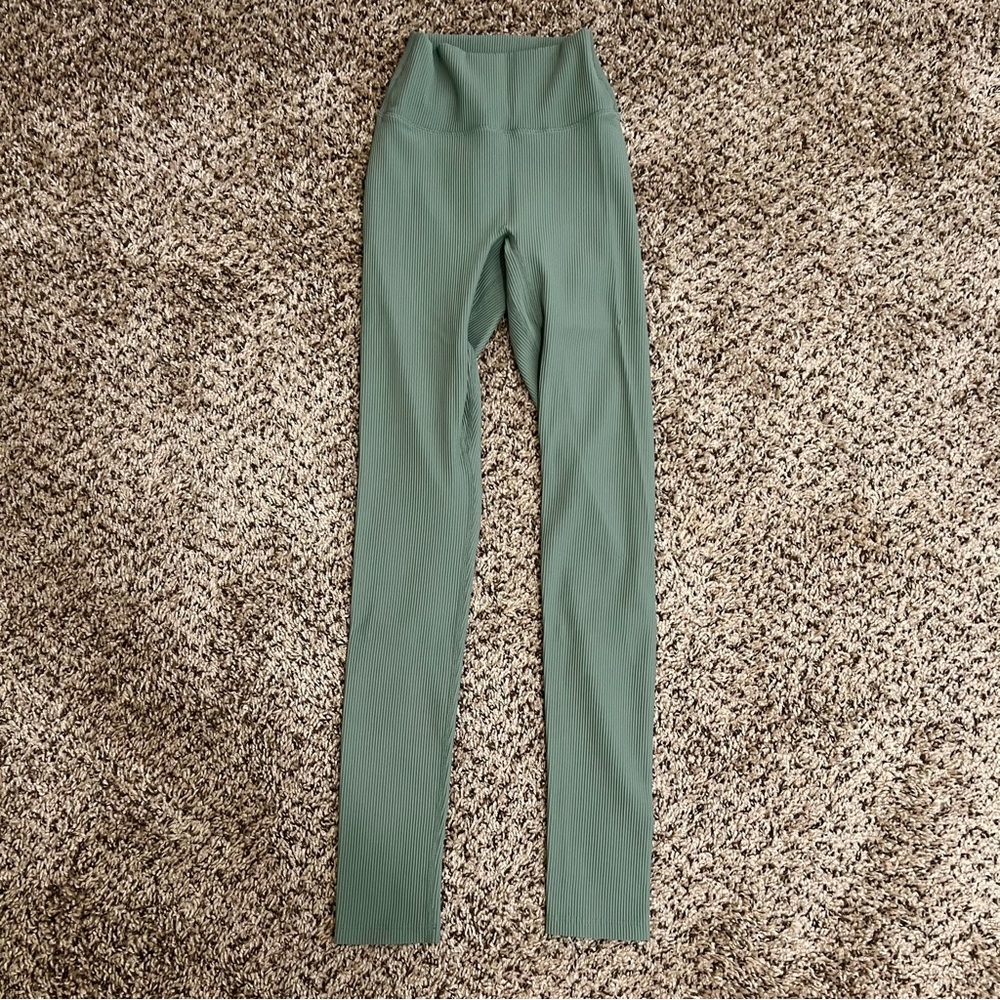 Erin Oprea Basics - Dark Sage Ribbed Workout Set - Picture 9 of 14